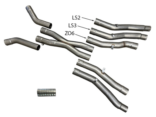 C6 Corvette X-Pipe Kit 2005-2013